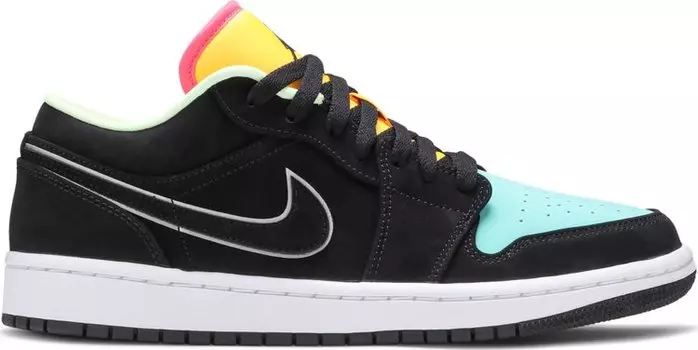 Кроссовки Air Jordan 1 Low SE Aurora Green, черный