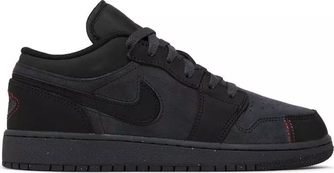 Кроссовки Air Jordan 1 Low SE Craft GS 'Dark Smoke Red', серый
