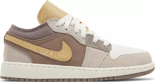 Кроссовки Air Jordan 1 Low SE Craft GS 'Inside Out - Taupe Haze', загар