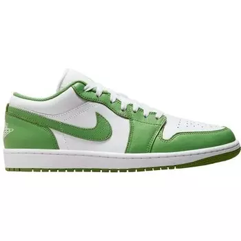 Кроссовки Air Jordan 1 Low SE, цвет White/Chlorophyll-Lightening