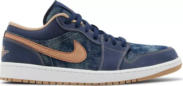 Кроссовки Air Jordan 1 Low SE Denim, синий