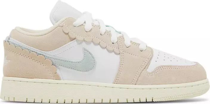 Кроссовки Air Jordan 1 Low SE GS 'Scalloped Edge', розовый