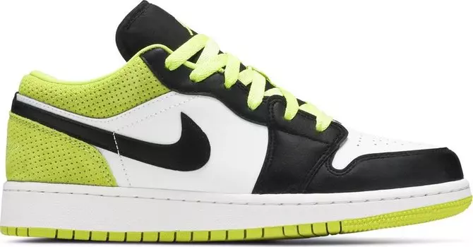 Кроссовки Air Jordan 1 Low SE GS Black Cyber, черный