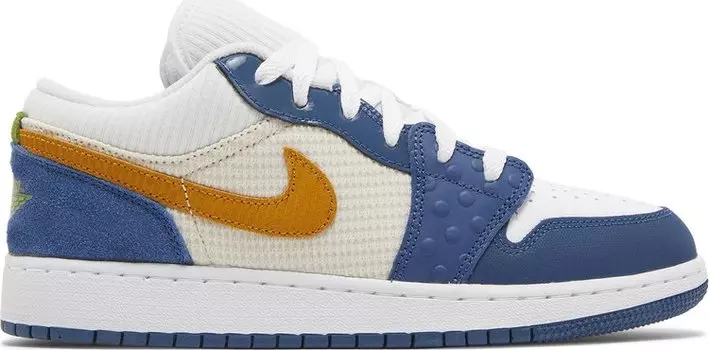 Кроссовки Air Jordan 1 Low SE GS Messy Room, синий