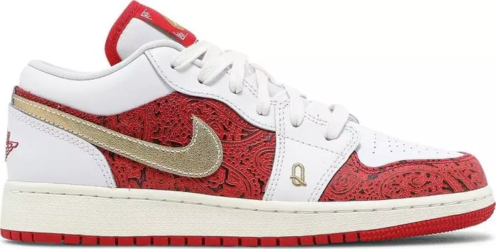 Кроссовки Air Jordan 1 Low SE GS Spades, белый