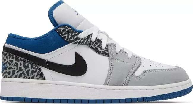 Кроссовки Air Jordan 1 Low SE GS True Blue, синий