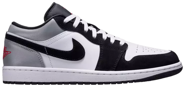 Кроссовки Air Jordan 1 Low SE 'White Black Matte Silver', белый