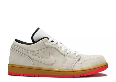Кроссовки AIR JORDAN 1 LOW 'WHITE GYM YELLOW', белый