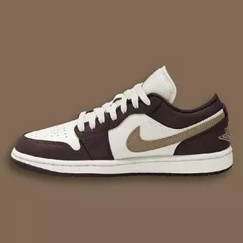 Кроссовки Air Jordan 1 Low WMNS Mocha, темно-коричневый/белый