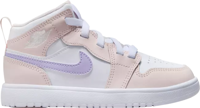 Кроссовки Air Jordan 1 Mid ALT PS 'Pink Wash', розовый