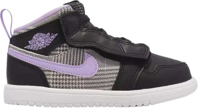 Кроссовки Air Jordan 1 Mid ALT SE TD Houndstooth, черный