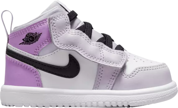 Кроссовки Air Jordan 1 Mid ALT TD Barely Grape, фиолетовый