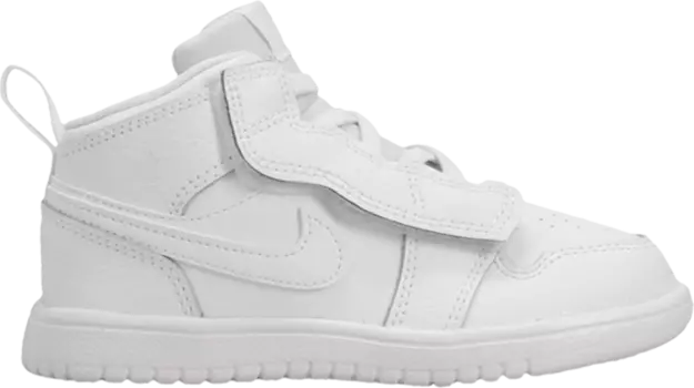 Кроссовки Air Jordan 1 Mid ALT TD Triple White, белый