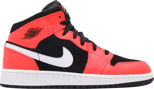 Кроссовки Air Jordan 1 Mid BG Infrared 23, красный