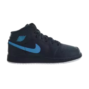 Кроссовки Air Jordan 1 Mid BG 'Obsidian', синий