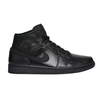 Кроссовки Air Jordan 1 Mid 'Black', черный