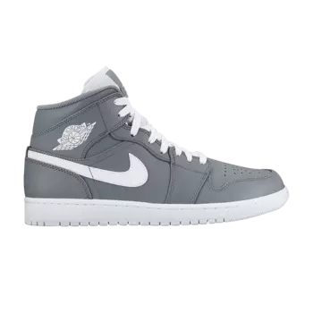 Кроссовки Air Jordan 1 Mid 'Cool Grey', серый