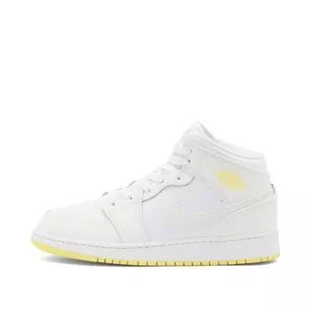 Кроссовки Air Jordan 1 Mid Fund Gs, цвет Sail, Light Laser Orange & White