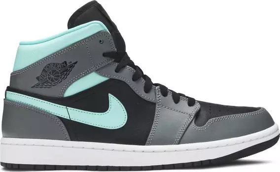 Кроссовки Air Jordan 1 Mid Grey Aqua, серый