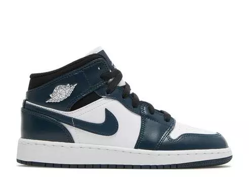 Кроссовки AIR JORDAN 1 MID GS 'ARMORY NAVY', нави