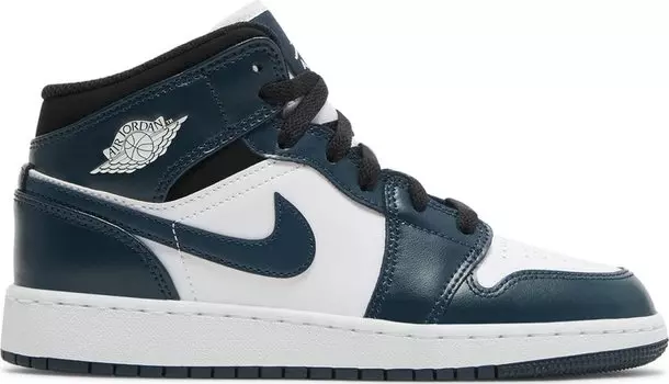 Кроссовки Air Jordan 1 Mid GS Armory Navy, синий