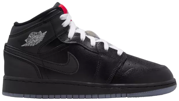 Кроссовки Air Jordan 1 Mid GS 'Black Metallic Reimagined', черный