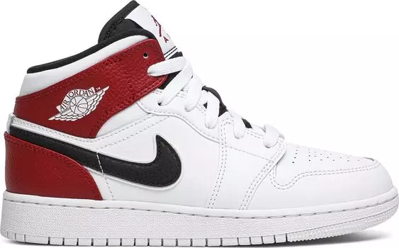 Кроссовки Air Jordan 1 Mid GS Chicago, белый