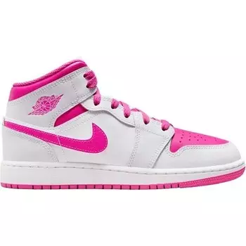 Кроссовки Air Jordan 1 Mid GS, цвет Blau/Pink/Wei