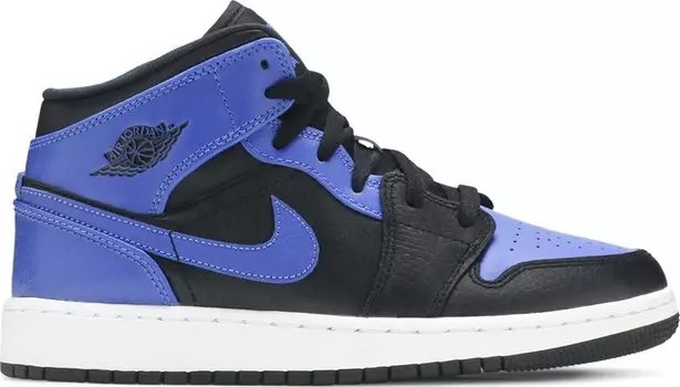 Кроссовки Air Jordan 1 Mid GS Hyper Royal, синий