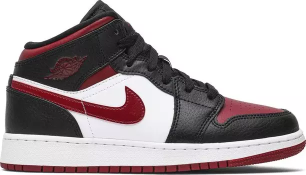 Кроссовки Air Jordan 1 Mid GS Noble Red, красный