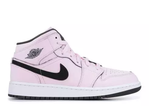 Кроссовки AIR JORDAN 1 MID GS 'PINK FOAM', розовый