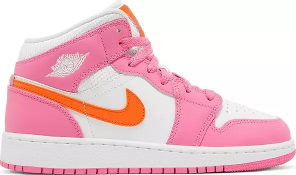 Кроссовки Air Jordan 1 Mid GS Pinksicle Orange, розовый