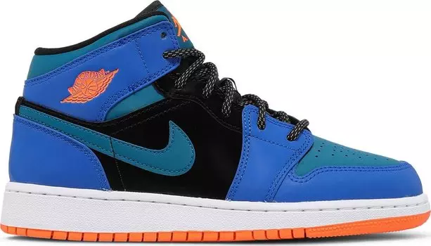 Кроссовки Air Jordan 1 Mid GS Racer Blue, синий
