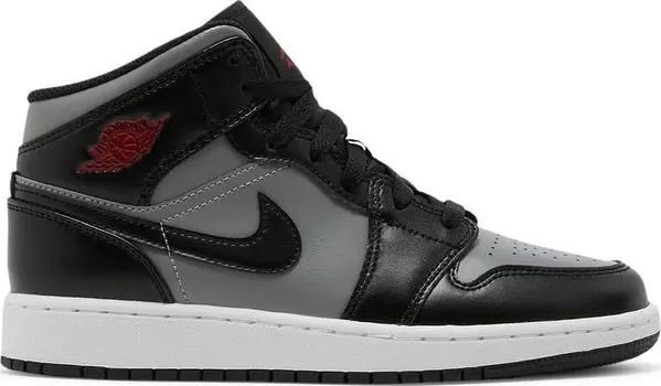 Кроссовки Air Jordan 1 Mid GS Shadow, серый