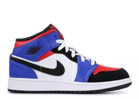 Кроссовки AIR JORDAN 1 MID GS 'TOP 3', белый