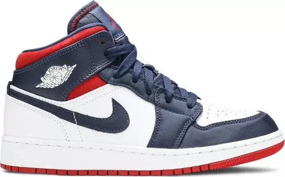 Кроссовки Air Jordan 1 Mid GS USA Olympic, синий
