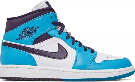 Кроссовки Air Jordan 1 Mid Hornets, синий