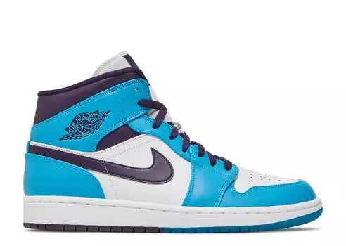 Кроссовки AIR JORDAN 1 MID 'HORNETS', синий