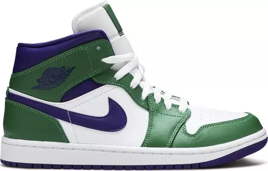 Кроссовки Air Jordan 1 Mid Hulk, фиолетово-зеленый