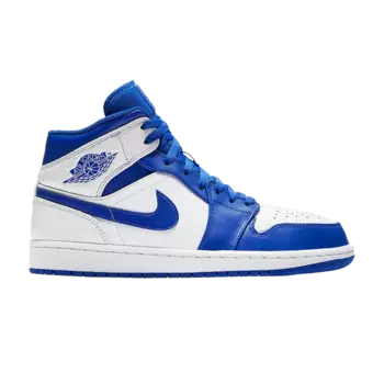 Кроссовки Air Jordan 1 Mid 'Hyper Royal', синий