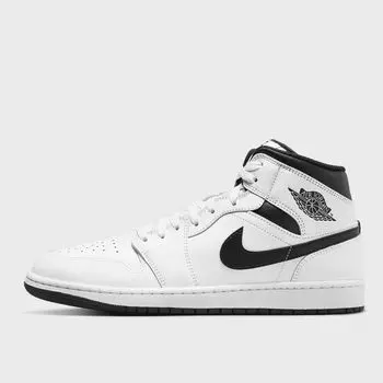 Кроссовки Air Jordan 1 Mid JORDAN, цвет white/black/white/black