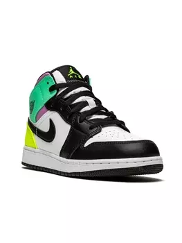 Кроссовки Air Jordan 1 Mid Jordan Kids, белый