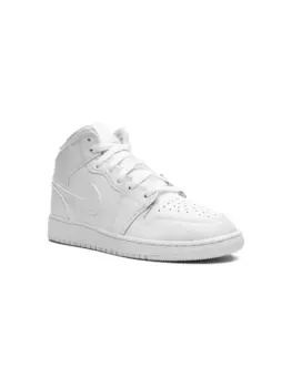 Кроссовки Air Jordan 1 Mid Jordan Kids, белый