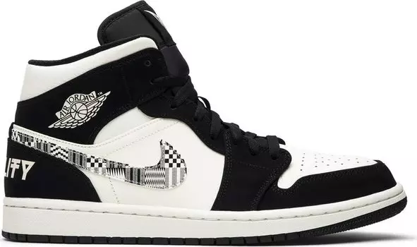 Кроссовки Air Jordan 1 Mid Melo SE Equality, черный