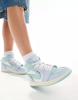 Кроссовки Air Jordan – 1 Mid Method Make – синего цвета