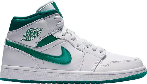 Кроссовки Air Jordan 1 Mid Mystic Green, зеленый