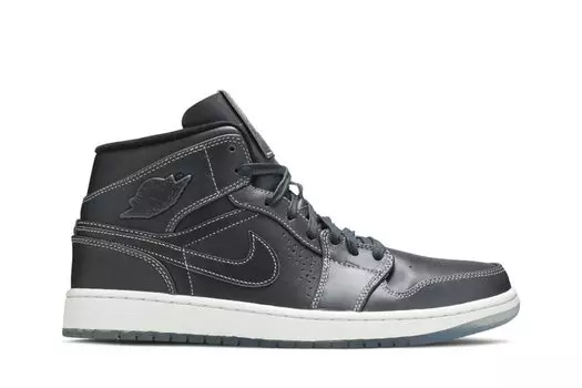 Кроссовки Air Jordan 1 Mid Nouveau 'Wolf Grey', серый