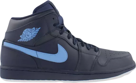 Кроссовки Air Jordan 1 Mid Obsidian, черный