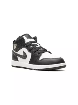 Кроссовки Air Jordan 1 Mid Panda Elephant Jordan Kids, черный
