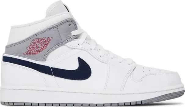 Кроссовки Air Jordan 1 Mid Paris, белый